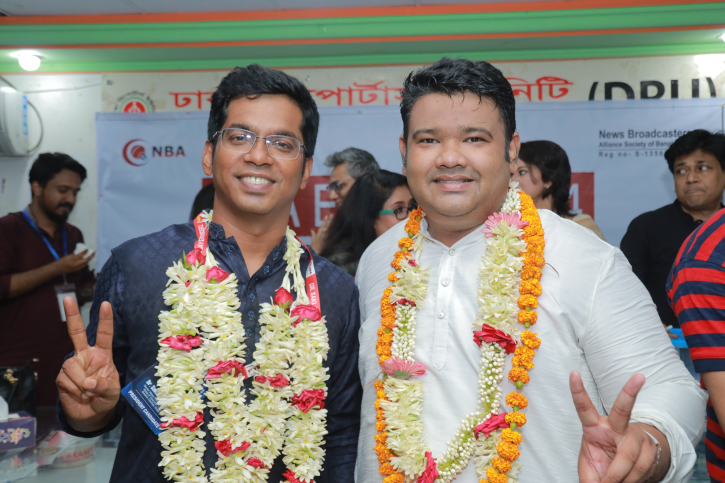 এনবিএ সভাপতি সাকলায়েন ও সাধারণ সম্পাদক রাইসুল